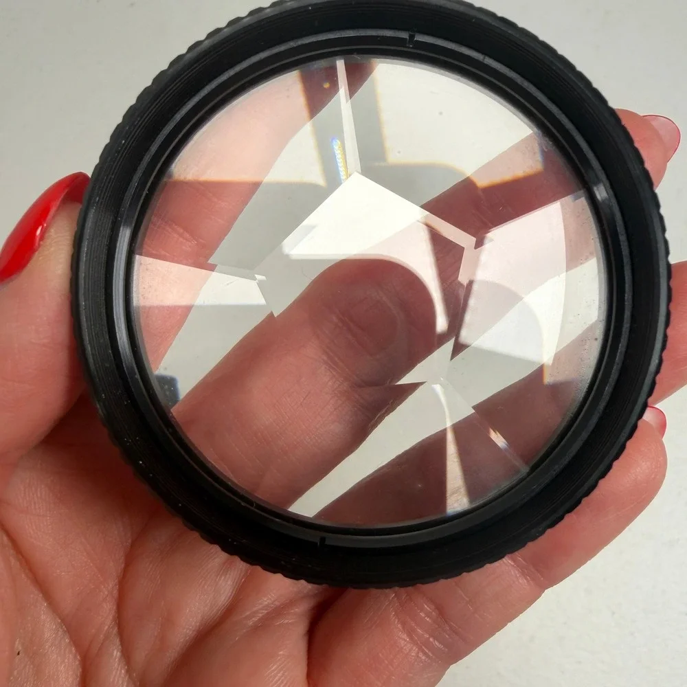 Telesar 62mm Trick Photo Filter 6 Section Coated Glass Vintage Japan Case Box